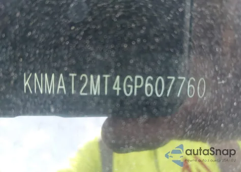 2016 Nissan Rogue Sv z USA, uszkodzony, nr VIN KNMAT2MT4GP607760